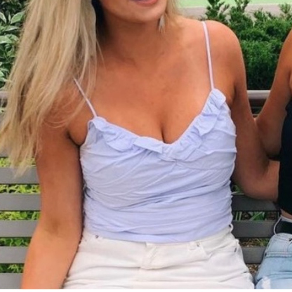 Zara Ruffle Crop Tank - Picture 6 of 6